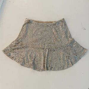 Free People Mini Sequin Skirt